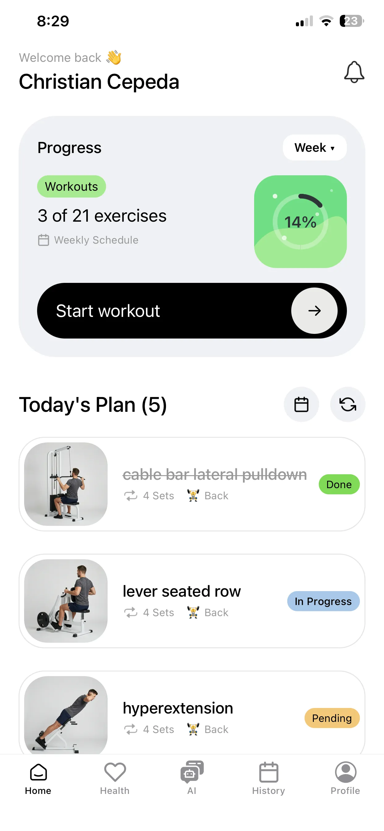 Gymbora App